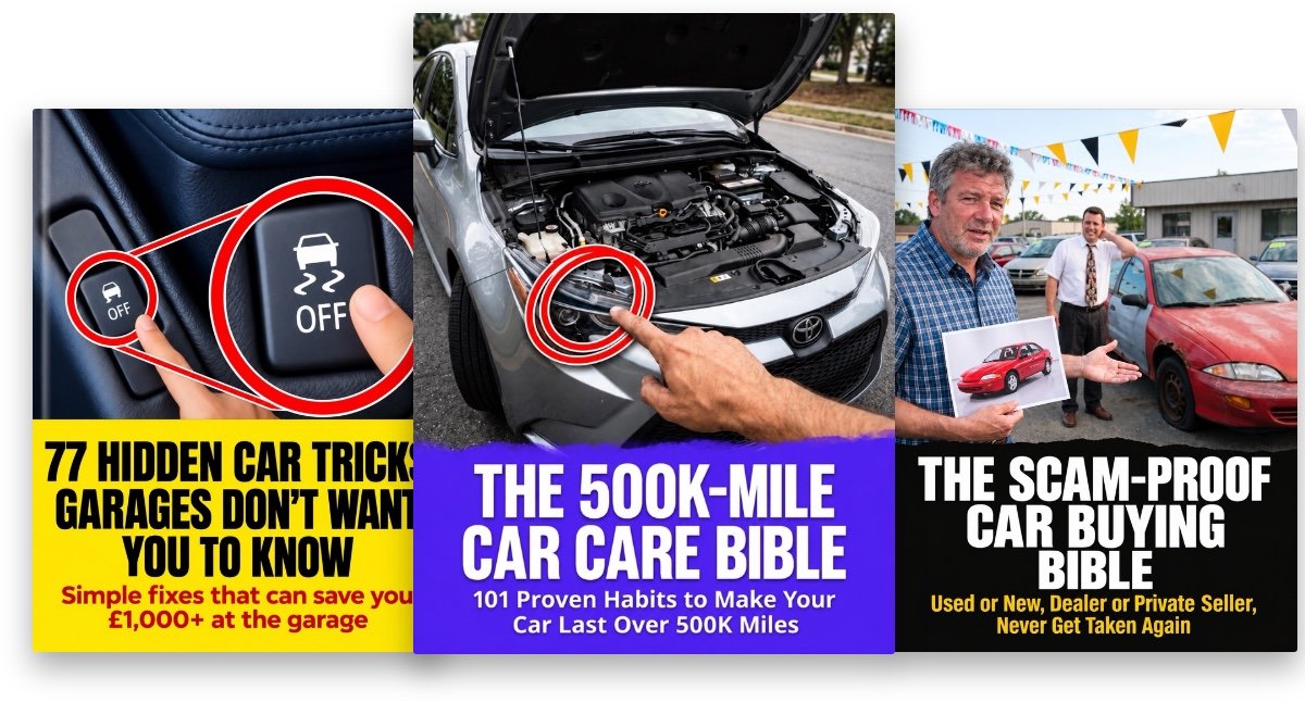 The 500K-Mile Car Care Bible, 77 Hidden Car Tricks and The Scam-Proof Car Buying Bible
